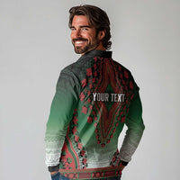 Personalized Kenya African Dashiki Long Sleeve Polo Shirt - Wonder Print Shop