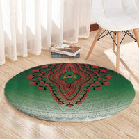 Kenya African Dashiki Round Carpet - Wonder Print Shop
