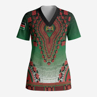 Personalized Kenya African Dashiki Scrub Top - Wonder Print Shop