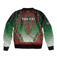 Personalized Kenya African Dashiki Sleeve Zip Bomber Jacket - Wonder Print Shop