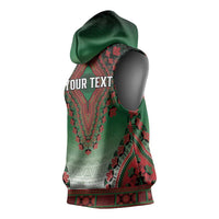 Personalized Kenya African Dashiki Sleeveless Hoodie - Wonder Print Shop