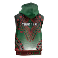 Personalized Kenya African Dashiki Sleeveless Zip Hoodie - Wonder Print Shop