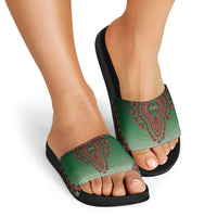 Kenya African Dashiki Slide Sandals - Wonder Print Shop
