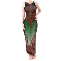 Personalized Kenya African Dashiki Tank Maxi Dress - Wonder Print Shop
