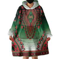 Personalized Kenya African Dashiki Wearable Blanket Hoodie - Wonder Print Shop