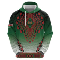 Personalized Kenya African Dashiki Zip Hoodie - Wonder Print Shop