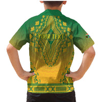 Personalized South Africa African Dashiki Family Matching Mermaid Dress and Hawaiian Shirt - Wonder Print Shop