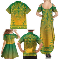 Personalized South Africa African Dashiki Family Matching Summer Maxi Dress and Hawaiian Shirt - Wonder Print Shop