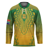 Personalized South Africa African Dashiki Hockey Jersey - Wonder Print Shop