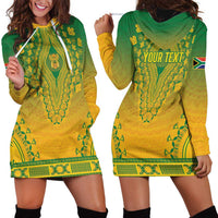 Personalized South Africa African Dashiki Hoodie Dress - Wonder Print Shop