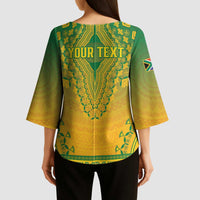 Personalized South Africa African Dashiki Kimono Sleeve Blouse - Wonder Print Shop