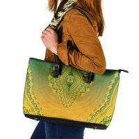 South Africa African Dashiki Leather Tote Bag - Wonder Print Shop