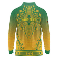 Personalized South Africa African Dashiki Long Sleeve Polo Shirt - Wonder Print Shop