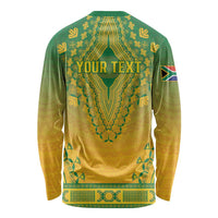 Personalized South Africa African Dashiki Long Sleeve Shirt - Wonder Print Shop
