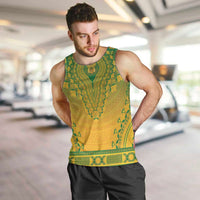 Personalized South Africa African Dashiki Men Tank Top - Wonder Print Shop