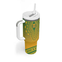 Personalized South Africa African Dashiki Tumbler With Handle - Wonder Print Shop