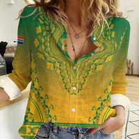 Personalized South Africa African Dashiki Women Casual Shirt - Wonder Print Shop