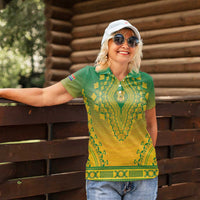 Personalized South Africa African Dashiki Women Polo Shirt - Wonder Print Shop