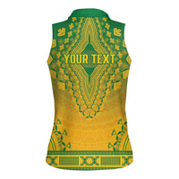 Personalized South Africa African Dashiki Women Sleeveless Polo Shirt - Wonder Print Shop