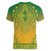 Personalized South Africa African Dashiki Women V-Neck T-Shirt - Wonder Print Shop