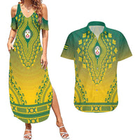 Personalized Togo African Dashiki Couples Matching Summer Maxi Dress and Hawaiian Shirt - Wonder Print Shop