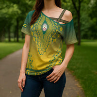 Personalized Togo African Dashiki Cross Shoulder Shirt - Wonder Print Shop