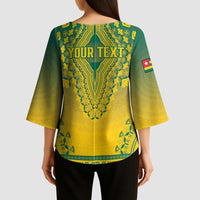 Personalized Togo African Dashiki Kimono Sleeve Blouse - Wonder Print Shop