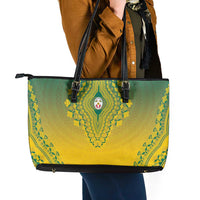 Togo African Dashiki Leather Tote Bag - Wonder Print Shop