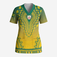 Personalized Togo African Dashiki Scrub Top - Wonder Print Shop