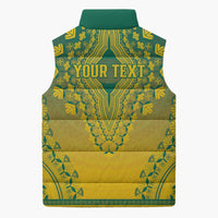 Personalized Togo African Dashiki Sleeveless Puffer Jacket - Wonder Print Shop