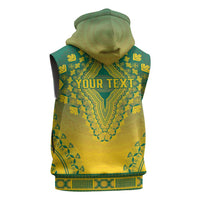 Personalized Togo African Dashiki Sleeveless Zip Hoodie - Wonder Print Shop