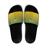 Togo African Dashiki Slide Sandals - Wonder Print Shop