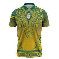 Personalized Togo African Dashiki Zipper Polo Shirt - Wonder Print Shop