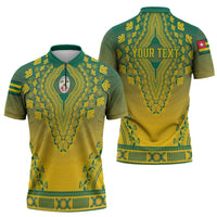 Personalized Togo African Dashiki Zipper Polo Shirt - Wonder Print Shop