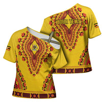 Personalized Uganda African Dashiki Cross Shoulder Shirt - Wonder Print Shop