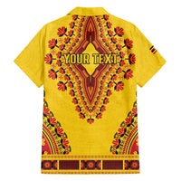 Personalized Uganda African Dashiki Family Matching Off Shoulder Short Dress and Hawaiian Shirt - Wonder Print Shop