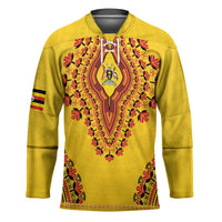 Personalized Uganda African Dashiki Hockey Jersey - Wonder Print Shop