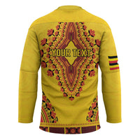 Personalized Uganda African Dashiki Hockey Jersey - Wonder Print Shop