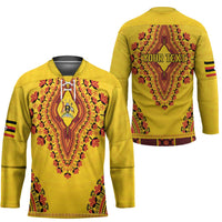 Personalized Uganda African Dashiki Hockey Jersey - Wonder Print Shop