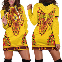 Personalized Uganda African Dashiki Hoodie Dress - Wonder Print Shop