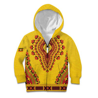 Personalized Uganda African Dashiki Kid Hoodie - Wonder Print Shop
