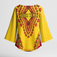 Personalized Uganda African Dashiki Kimono Sleeve Blouse - Wonder Print Shop
