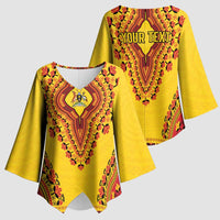 Personalized Uganda African Dashiki Kimono Sleeve Blouse - Wonder Print Shop