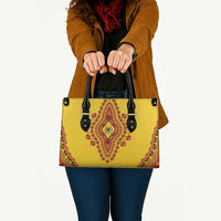 Uganda African Dashiki Leather Bag - Wonder Print Shop