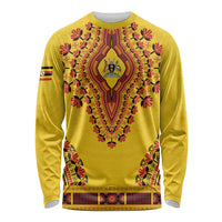 Personalized Uganda African Dashiki Long Sleeve Shirt - Wonder Print Shop