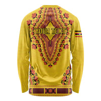 Personalized Uganda African Dashiki Long Sleeve Shirt - Wonder Print Shop