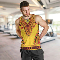 Personalized Uganda African Dashiki Men Tank Top - Wonder Print Shop