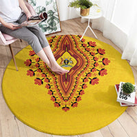 Uganda African Dashiki Round Carpet - Wonder Print Shop
