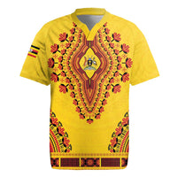 Personalized Uganda African Dashiki Rugby Jersey - Wonder Print Shop