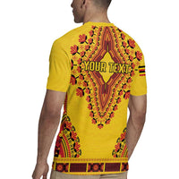 Personalized Uganda African Dashiki Rugby Jersey - Wonder Print Shop